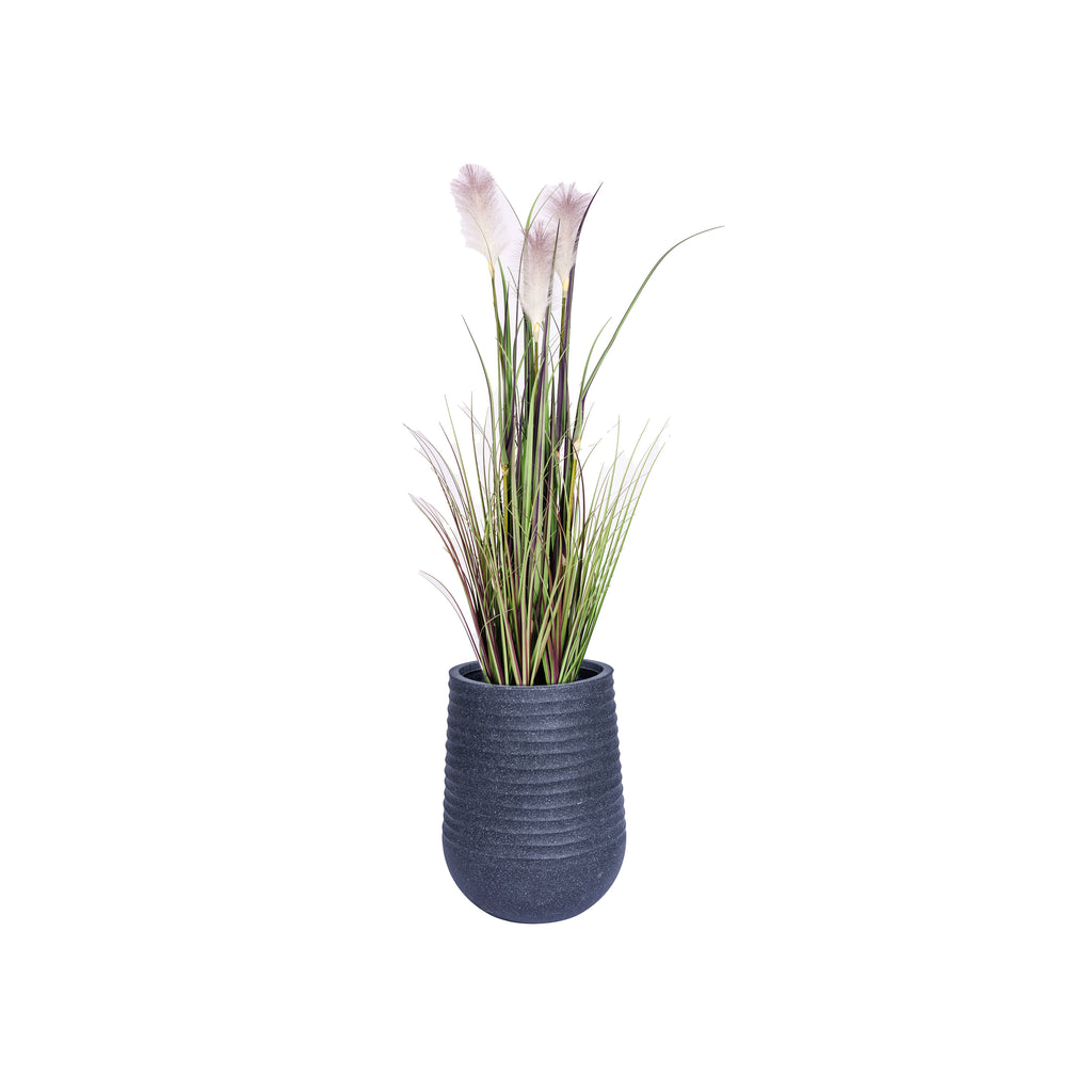 Artificial Reed Grass | 60.08" fake grass in a planter| Lavender Ombre feathers | Vintage Home