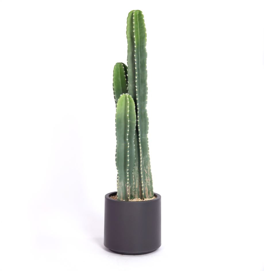 tall cactus house plants 39" Tall Artificial Faux Cactus for Home Decor